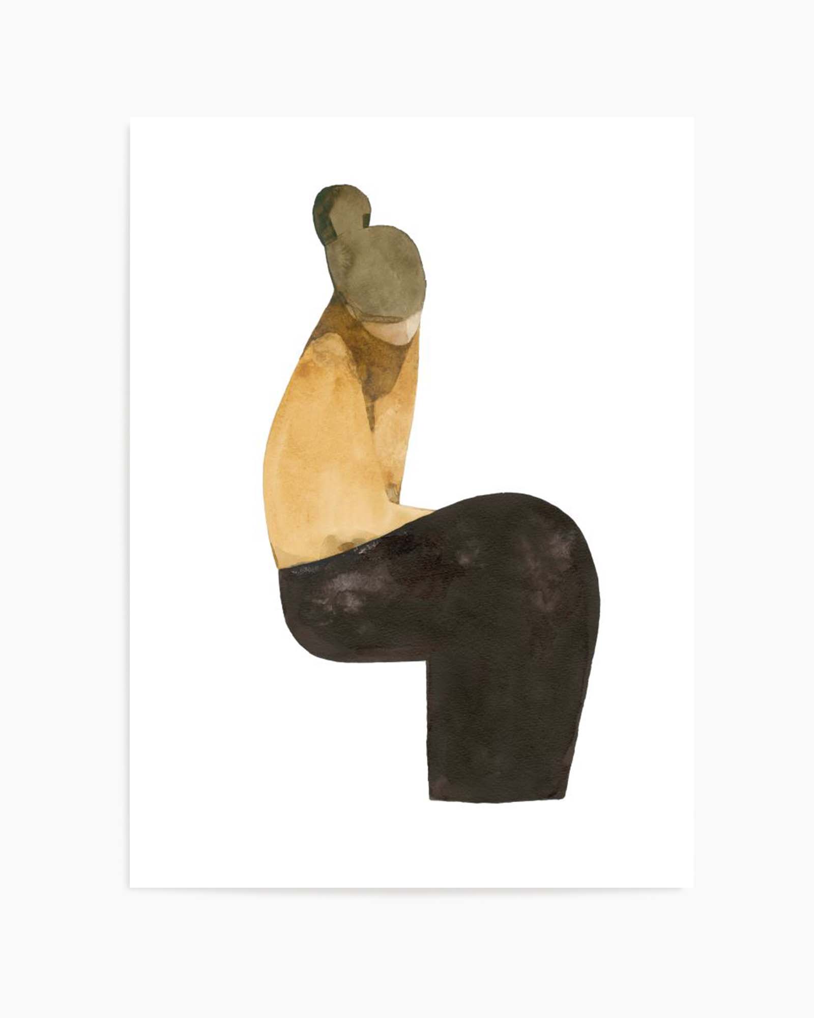 SITTING WOMAN XV By Jorgen Hansson | Art Print