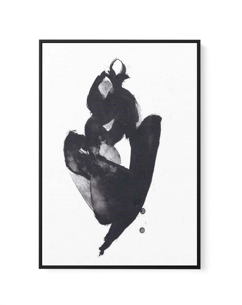 SITTING WOMAN lll By Jorgen Hansson | Framed Canvas Art Print