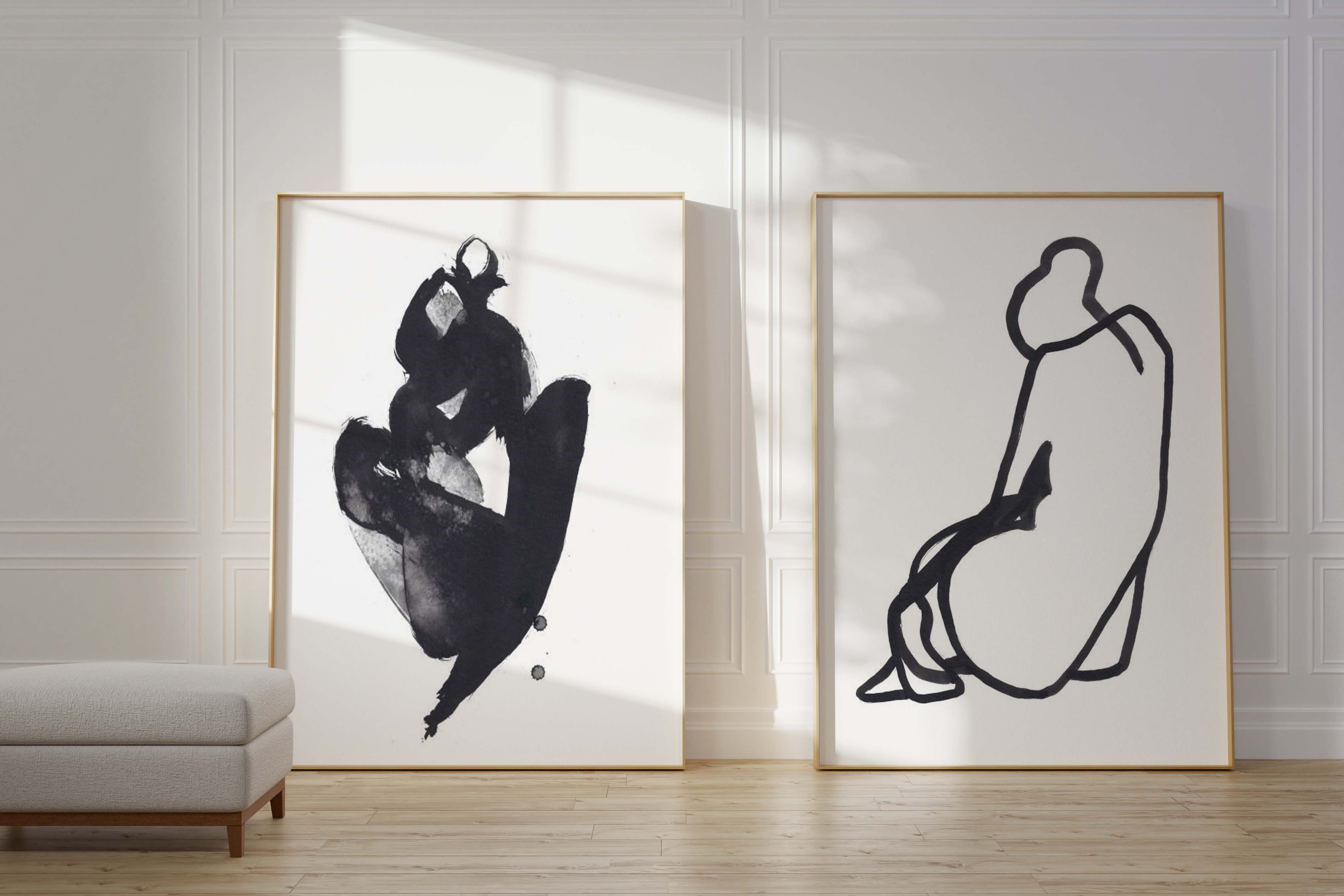 SITTING WOMAN lll By Jorgen Hansson | Art Print from Olive et Oriel where you can shop wallpaper and artworks online