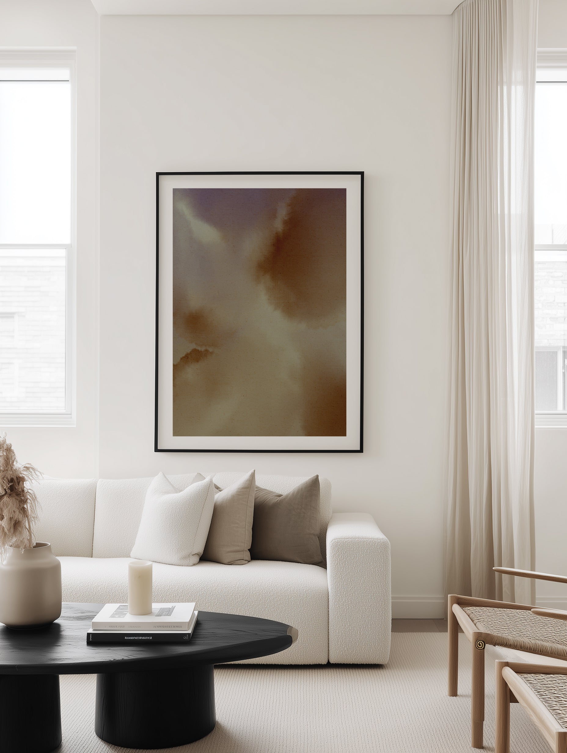Soft Layers Abstract 1 by Shatha Al Dafai | Art Print