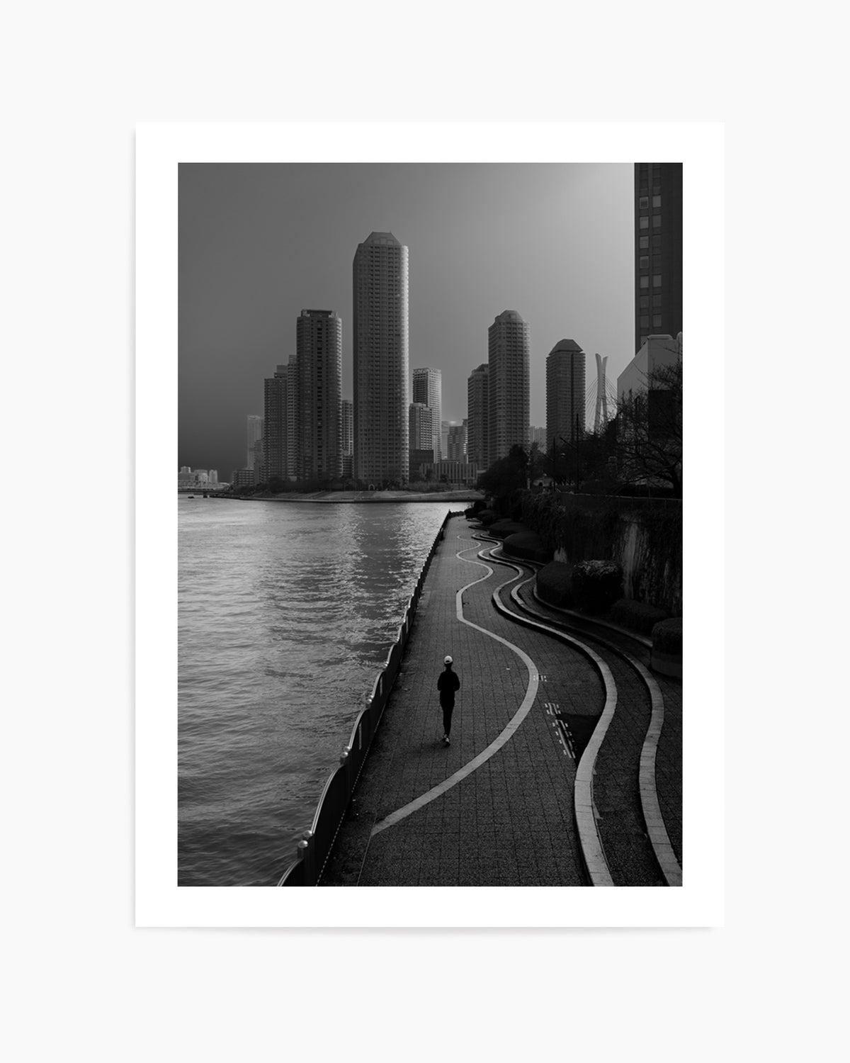 Solitary Riverside Runner by Yasuhiro Takachi | Art Print
