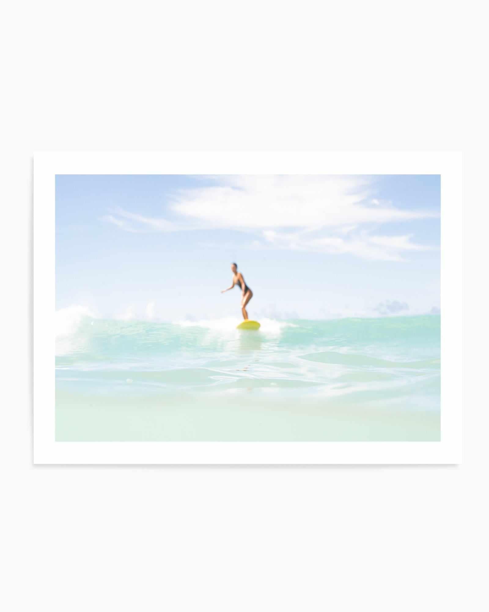 Soliel Surfer Girl, Waikiki Beach by Michael Geercke | Art Print from Olive et Oriel where you can shop wallpaper and artworks online