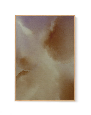 Soft Layers Abstract 1 by Shatha Al Dafai | Framed Canvas Art Print