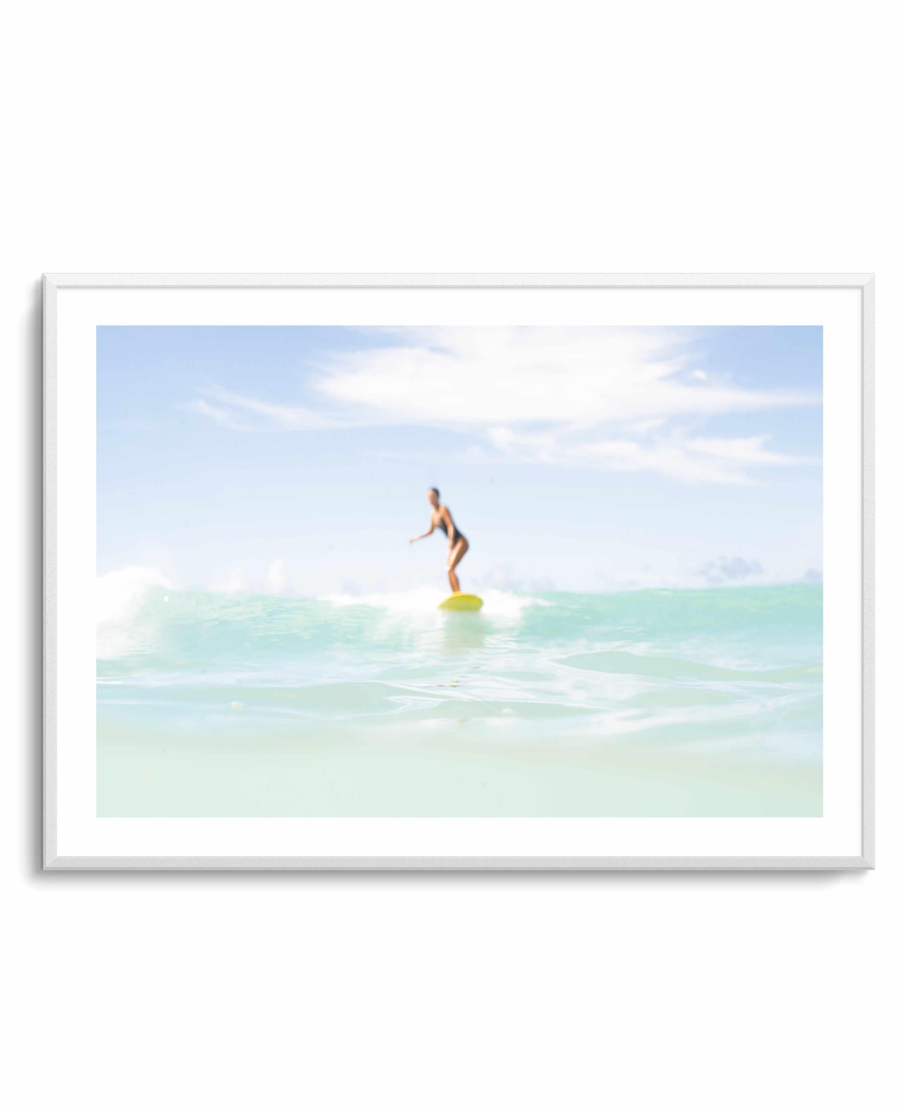 Soliel Surfer Girl, Waikiki Beach by Michael Geercke | Art Print from Olive et Oriel where you can shop wallpaper and artworks online