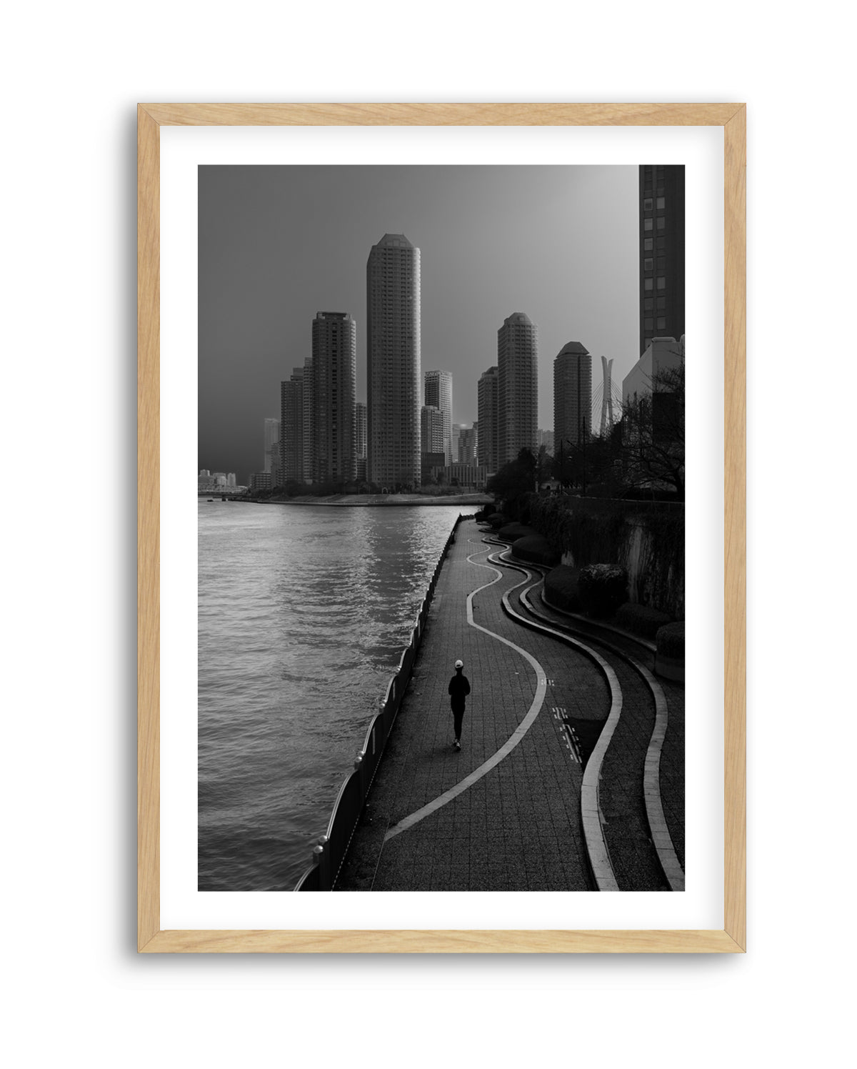 Solitary Riverside Runner by Yasuhiro Takachi | Art Print