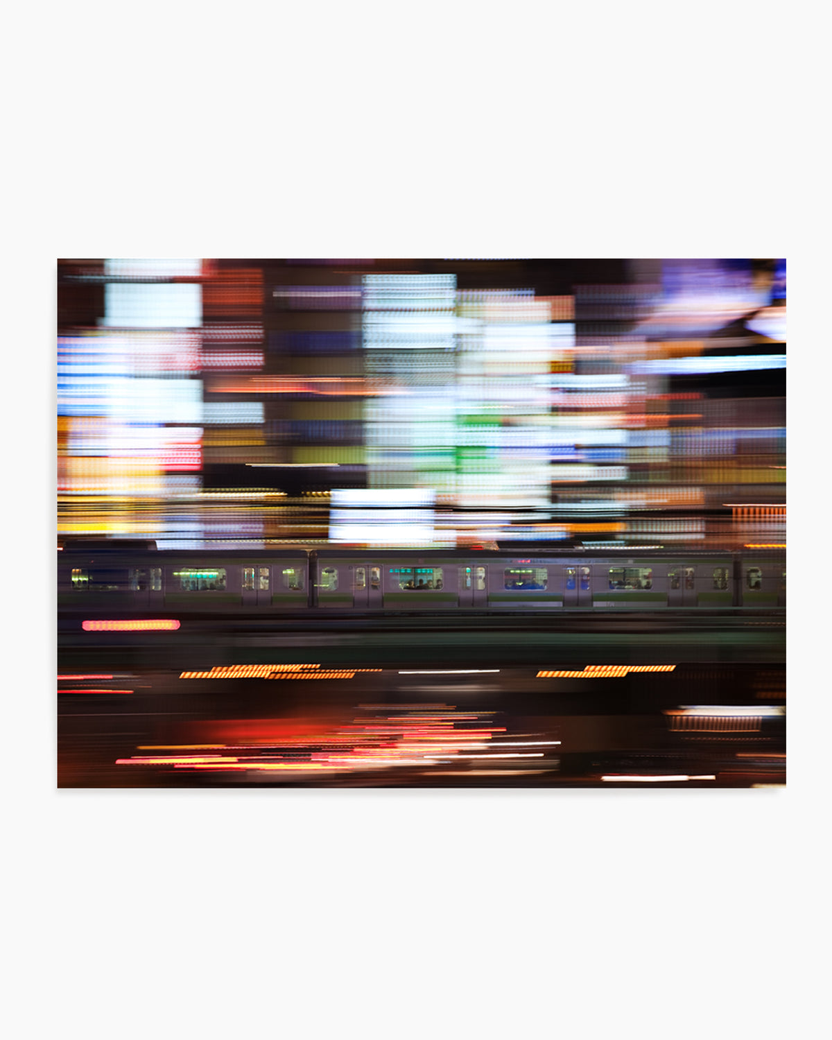 Speeding City Lights by Shigehiro Ono | Art Print