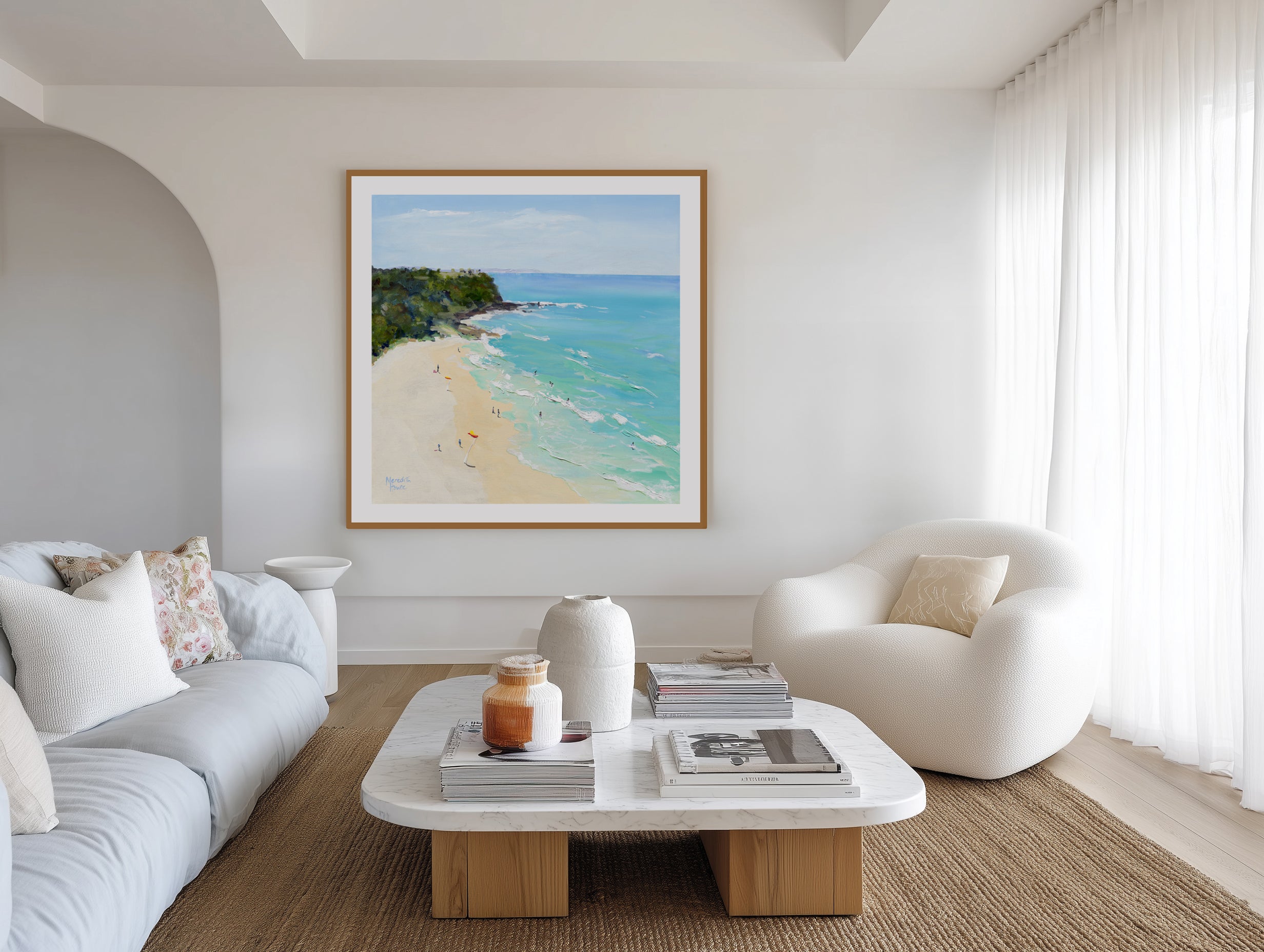 Spring Between The Flags by Meredith Howse | Art Print