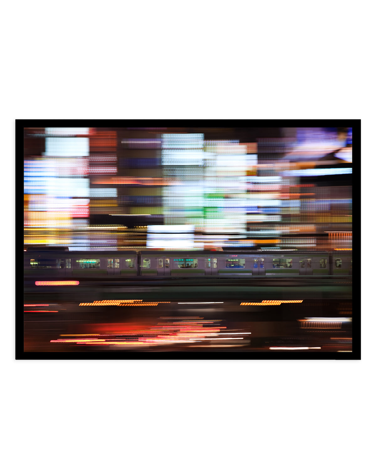 Speeding City Lights by Shigehiro Ono | Art Print