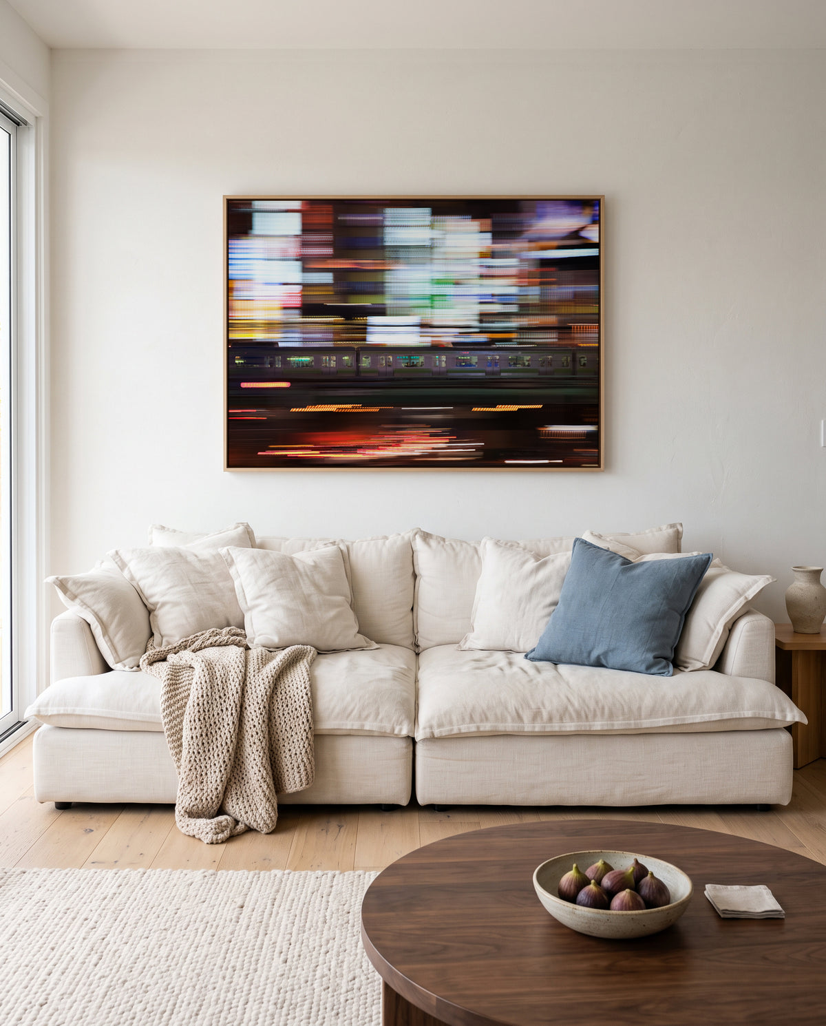 Speeding City Lights by Shigehiro Ono | Framed Canvas Art Print