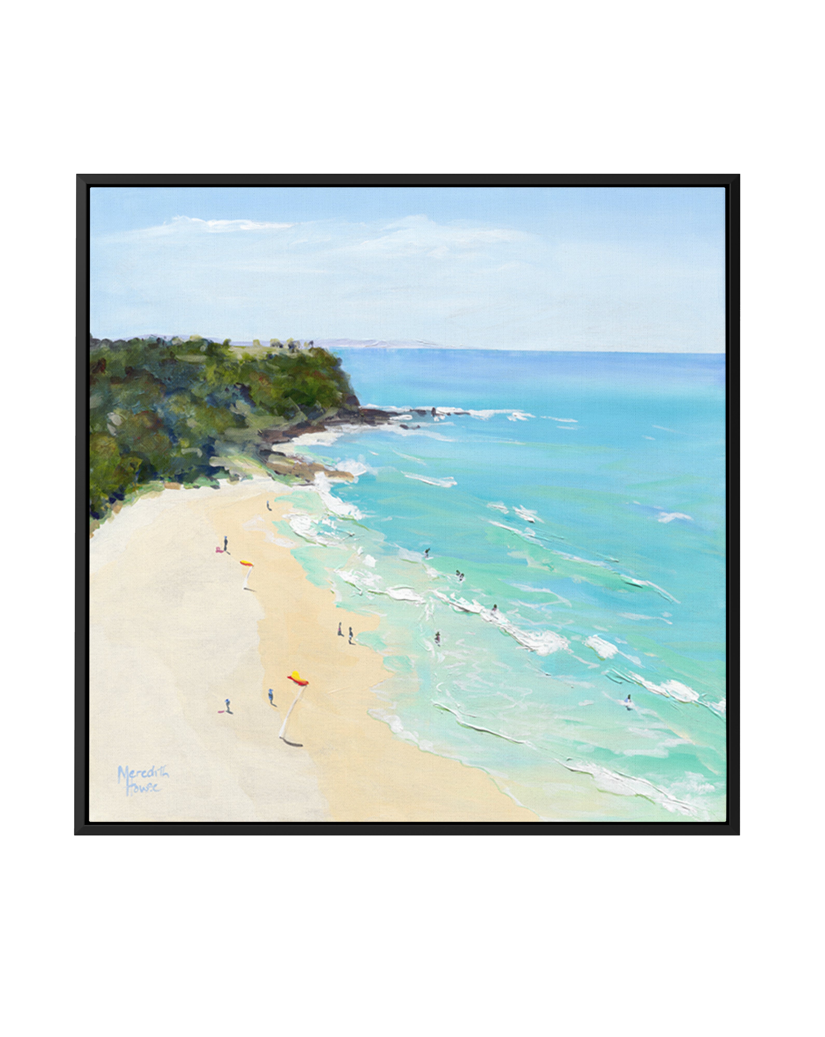 Spring Between The Flags by Meredith Howse | Framed Canvas Art Print