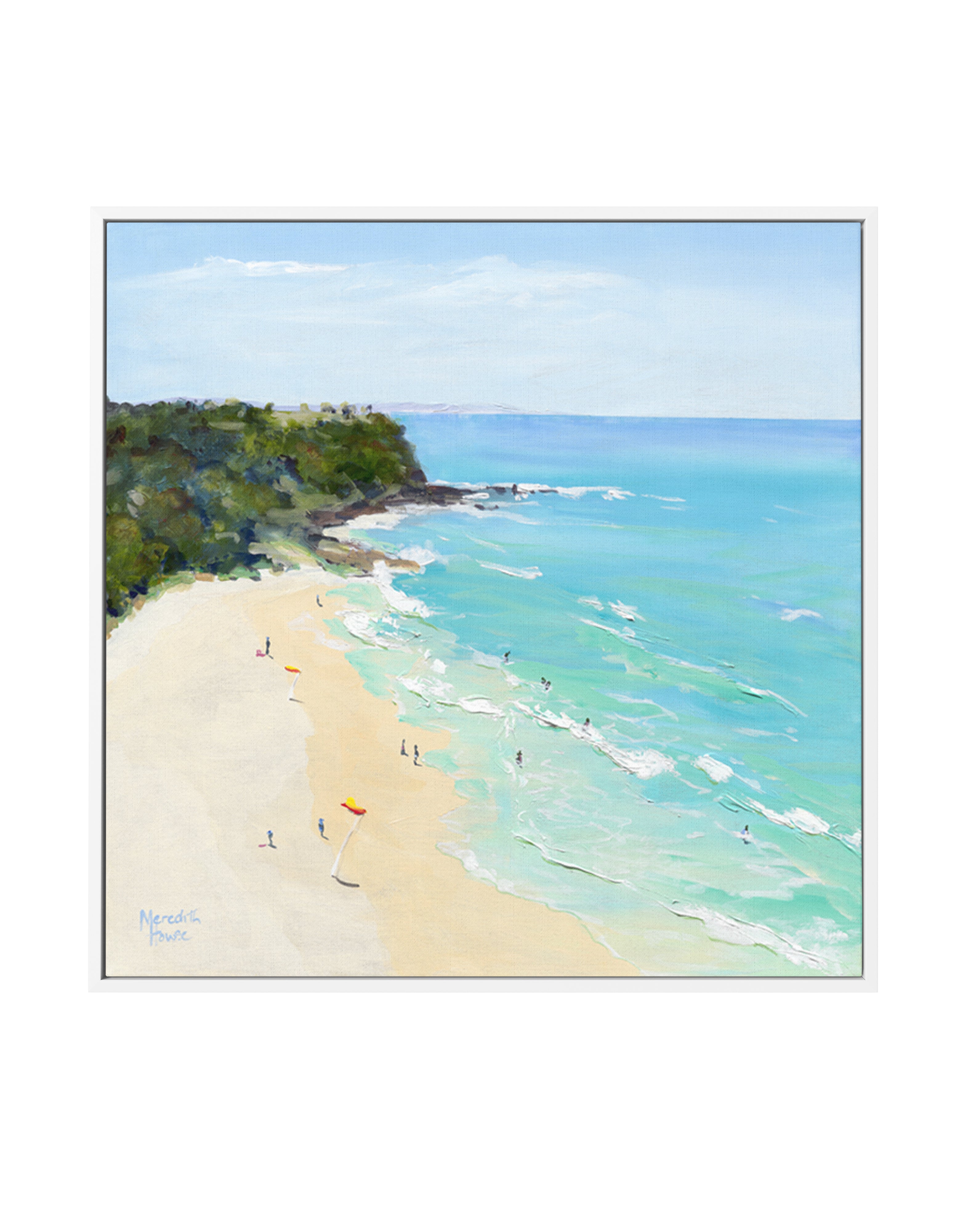 Spring Between The Flags by Meredith Howse | Framed Canvas Art Print