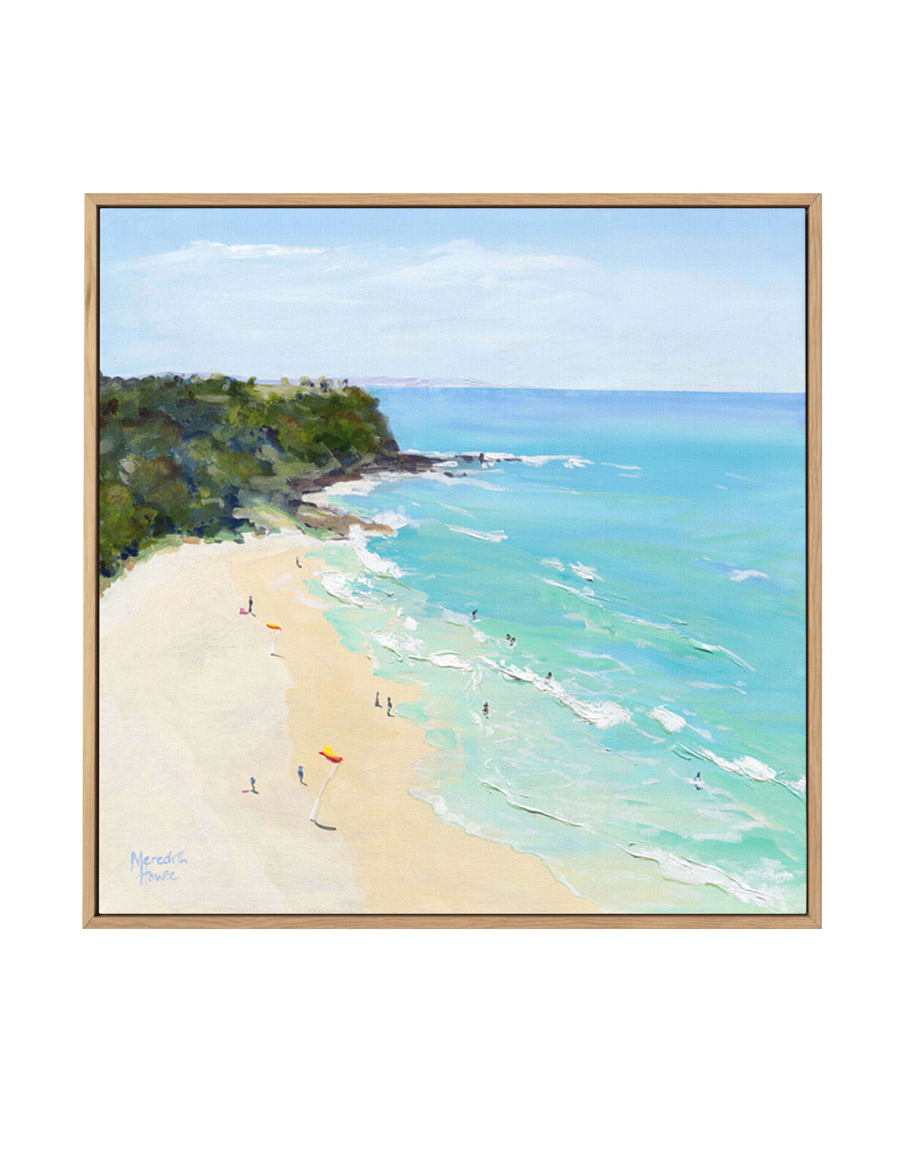 Spring Between The Flags by Meredith Howse | Framed Canvas Art Print