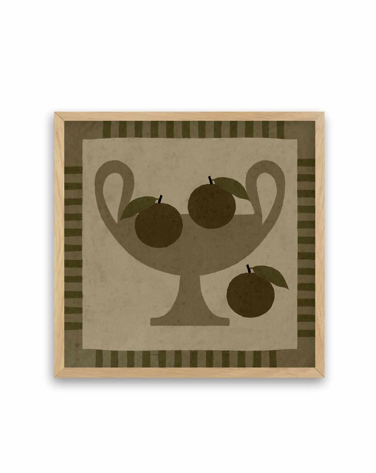 Still Life With Vase And Oranges I by Shatha Al Dafai | Art Print from Olive et Oriel where you can shop wallpaper and artworks online