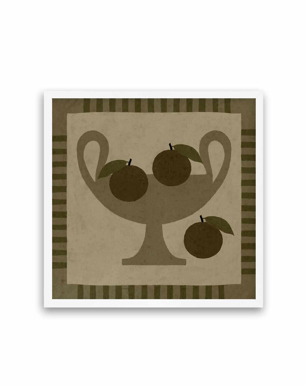 Still Life With Vase And Oranges I by Shatha Al Dafai | Art Print from Olive et Oriel where you can shop wallpaper and artworks online