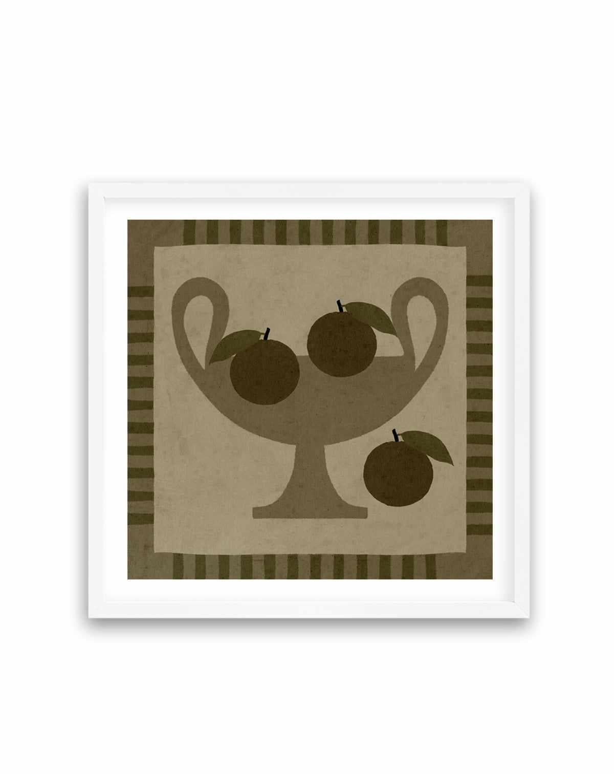 Still Life With Vase And Oranges I by Shatha Al Dafai | Art Print from Olive et Oriel where you can shop wallpaper and artworks online