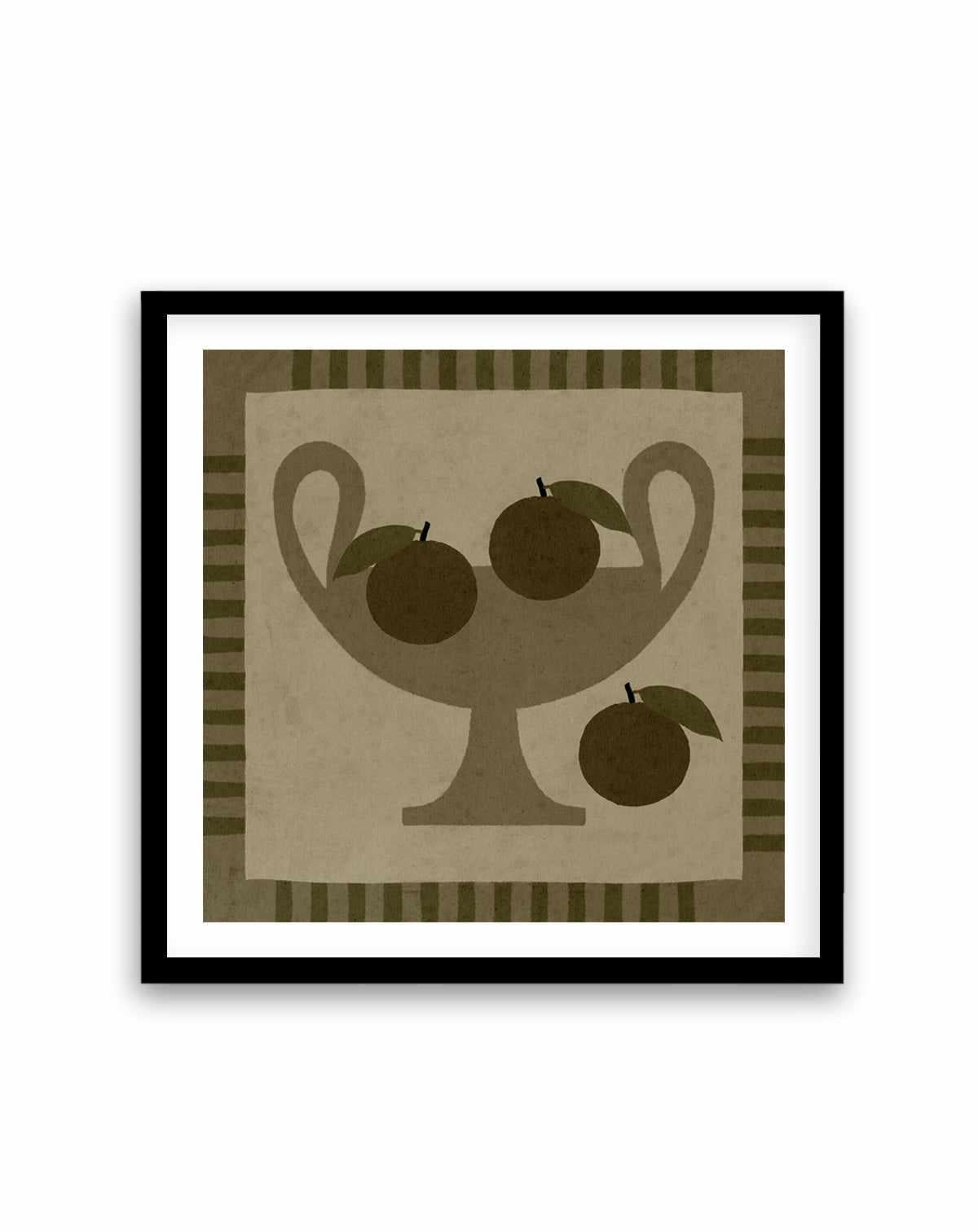 Still Life With Vase And Oranges I by Shatha Al Dafai | Art Print from Olive et Oriel where you can shop wallpaper and artworks online
