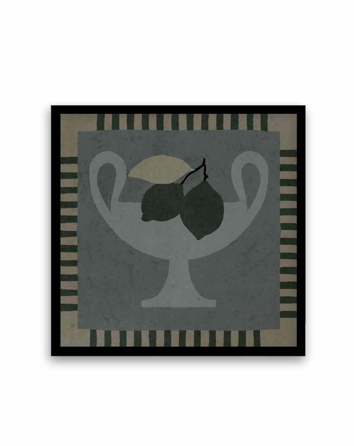 Still Life With Vase And Lemons II by Shatha Al Dafai | Art Print from Olive et Oriel where you can shop wallpaper and artworks online