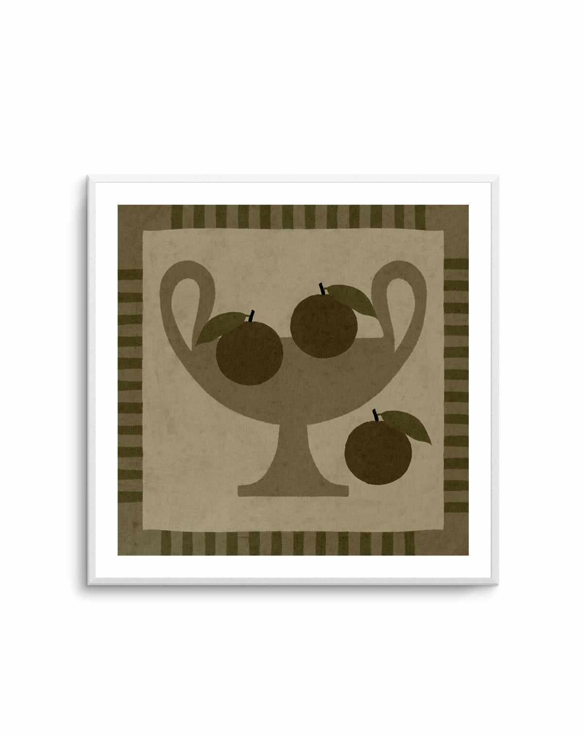 Still Life With Vase And Oranges I by Shatha Al Dafai | Art Print from Olive et Oriel where you can shop wallpaper and artworks online
