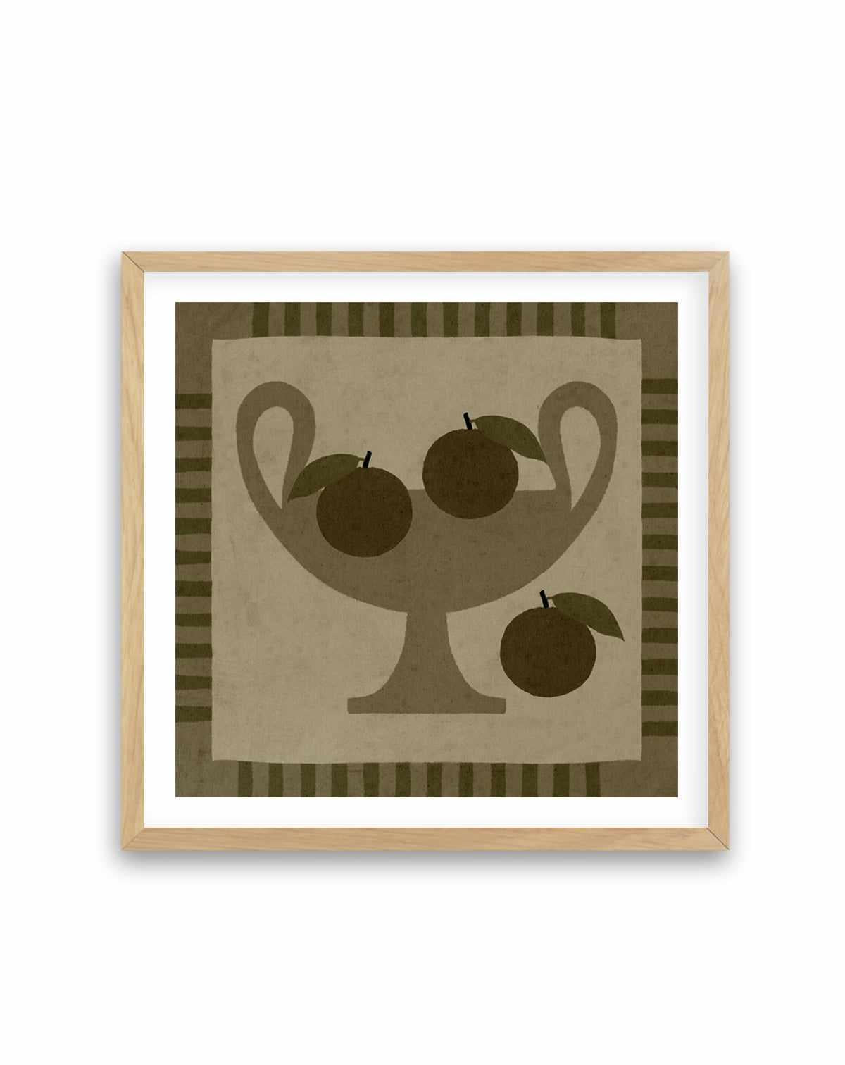 Still Life With Vase And Oranges I by Shatha Al Dafai | Art Print from Olive et Oriel where you can shop wallpaper and artworks online