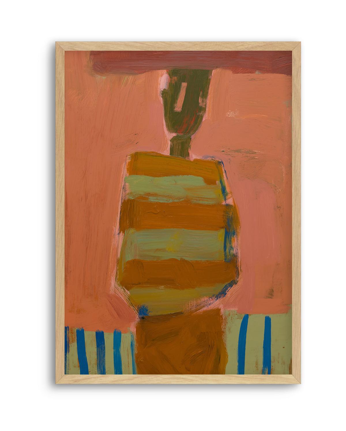 Saddle Stripe | Art Print from Olive et Oriel where you can shop wallpaper and artworks online