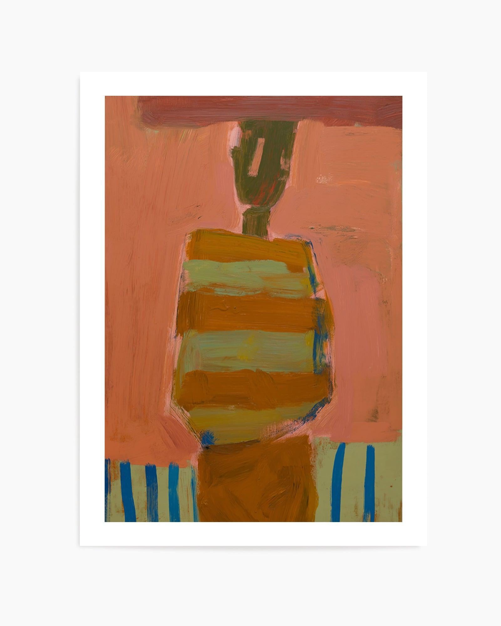 Saddle Stripe | Art Print from Olive et Oriel where you can shop wallpaper and artworks online