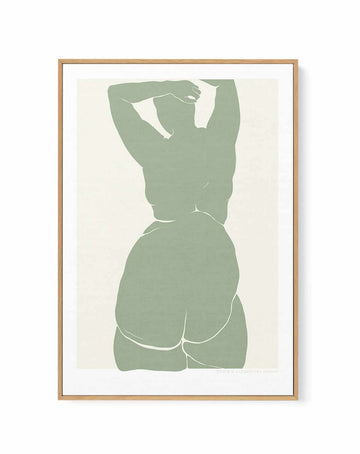 Sage Figure by Jenny Liz Rome | Framed Canvas Art Print from Olive et Oriel where you can shop wallpaper and artworks online