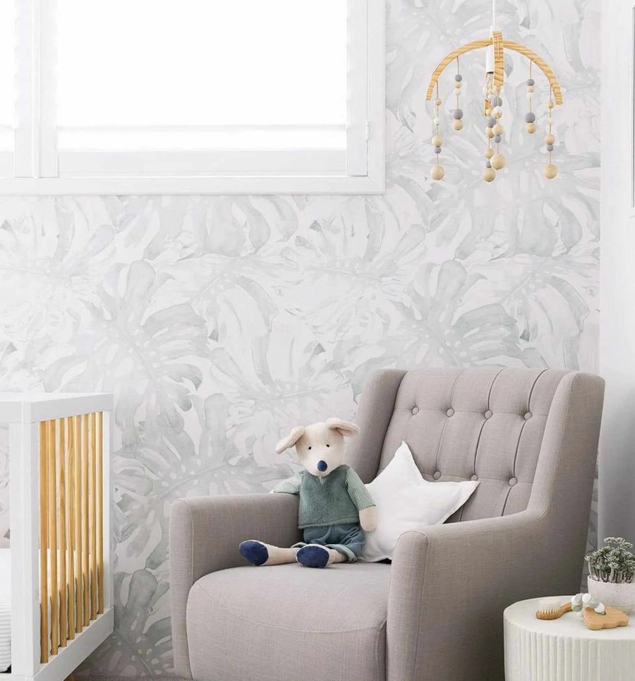 Sage Monstera Wallpaper-Wallpaper-Buy Kids Removable Wallpaper Online Our Custom Made Children√¢‚Ç¨‚Ñ¢s Wallpapers Are A Fun Way To Decorate And Enhance Boys Bedroom Decor And Girls Bedrooms They Are An Amazing Addition To Your Kids Bedroom Walls Our Collection of Kids Wallpaper Is Sure To Transform Your Kids Rooms Interior Style From Pink Wallpaper To Dinosaur Wallpaper Even Marble Wallpapers For Teen Boys Shop Peel And Stick Wallpaper Online Today With Olive et Oriel