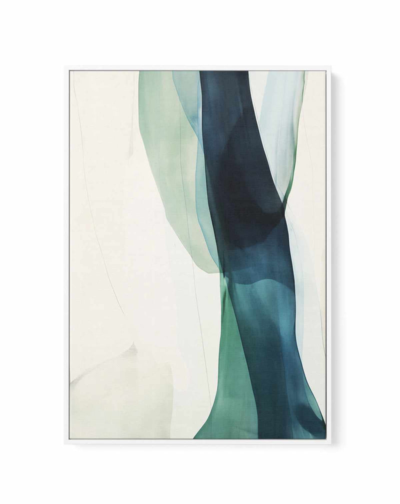 Sage Rivers I | Framed Canvas Art Print from Olive et Oriel where you can shop wallpaper and artworks online