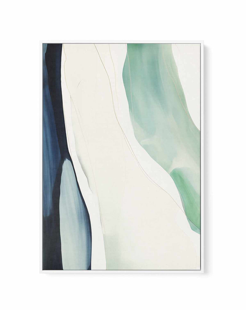 Sage Rivers II | Framed Canvas Art Print from Olive et Oriel where you can shop wallpaper and artworks online