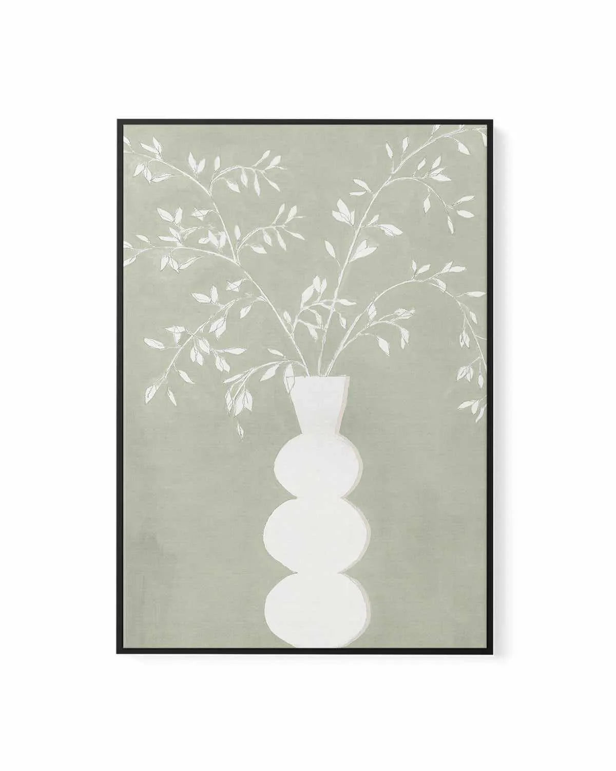 Sage Vase I Framed Canvas Art Print from Olive et Oriel where you can shop wallpaper and artworks online
