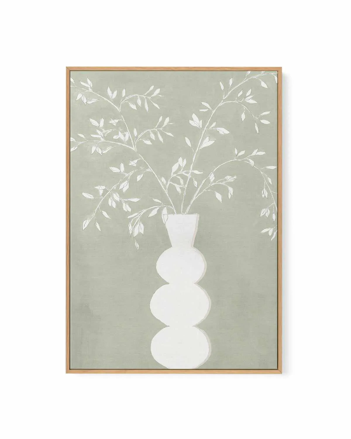 Sage Vase I Framed Canvas Art Print from Olive et Oriel where you can shop wallpaper and artworks online