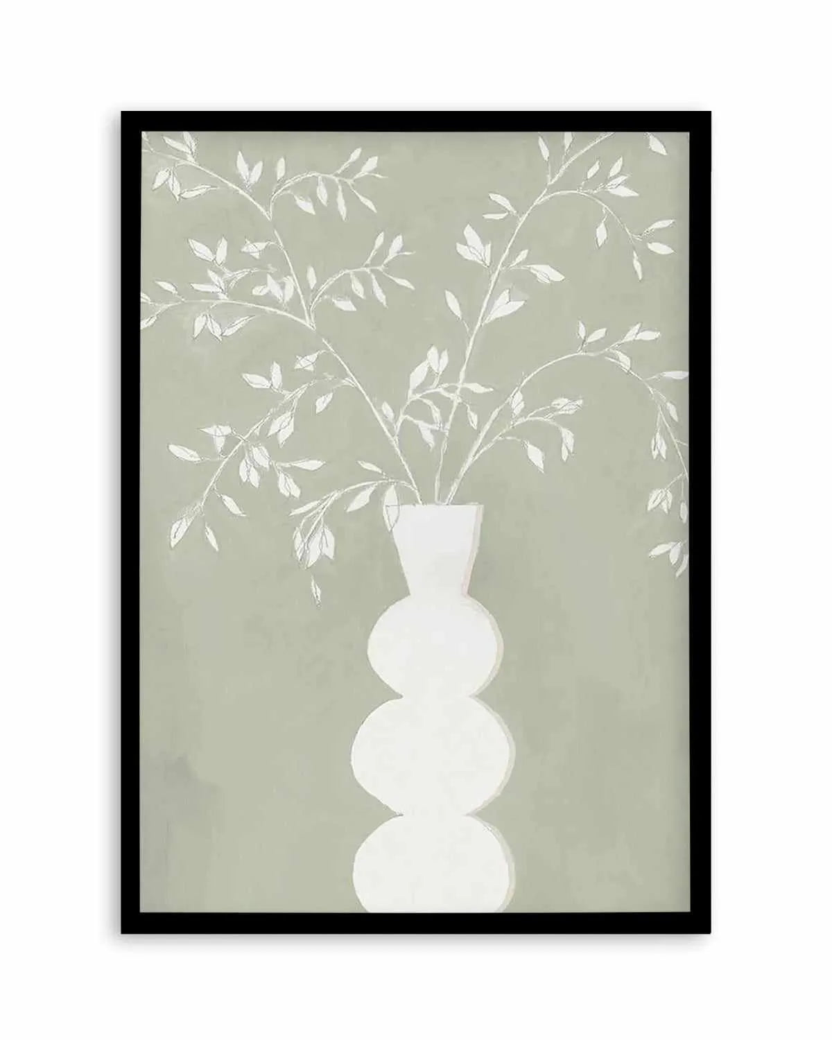 Sage Vase I Art Print from Olive et Oriel where you can shop wallpaper and artworks online