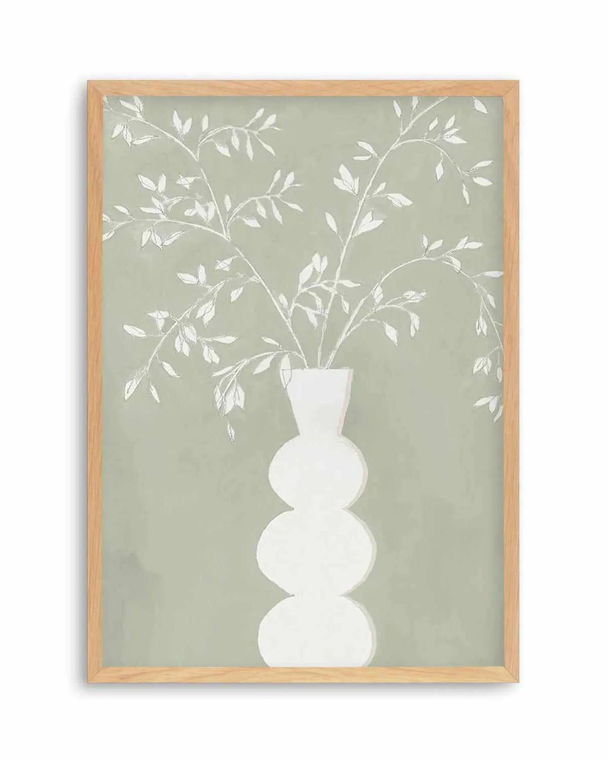 Sage Vase I Art Print from Olive et Oriel where you can shop wallpaper and artworks online