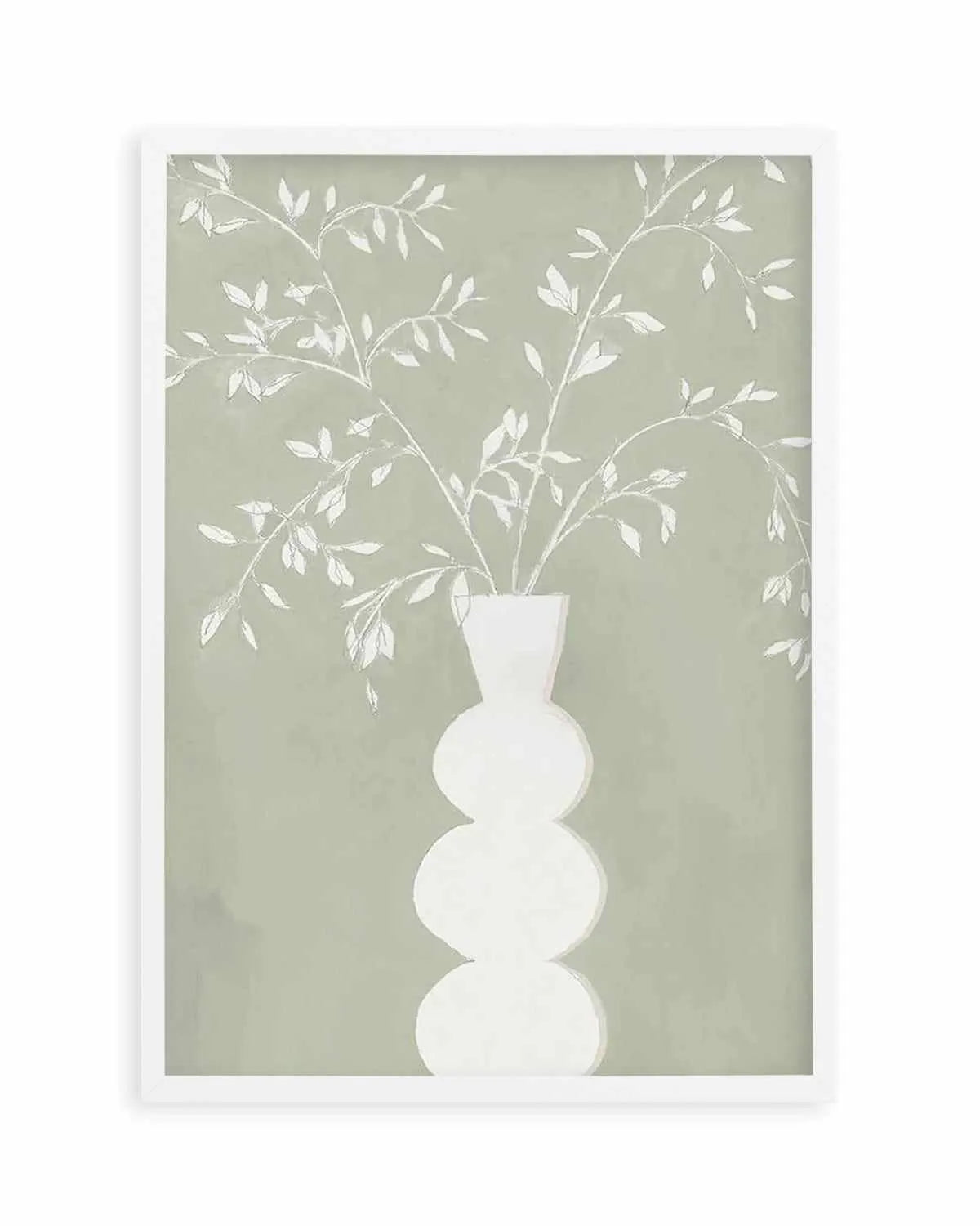 Sage Vase I Art Print from Olive et Oriel where you can shop wallpaper and artworks online