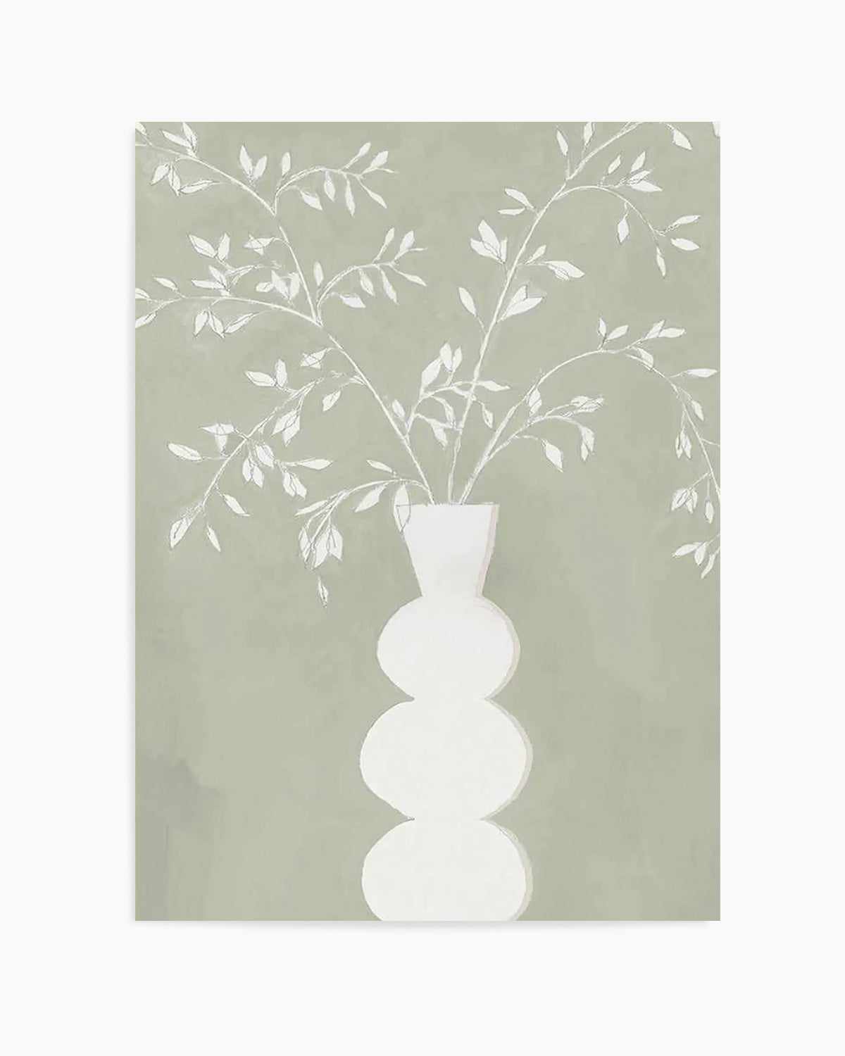 Sage Vase I Art Print