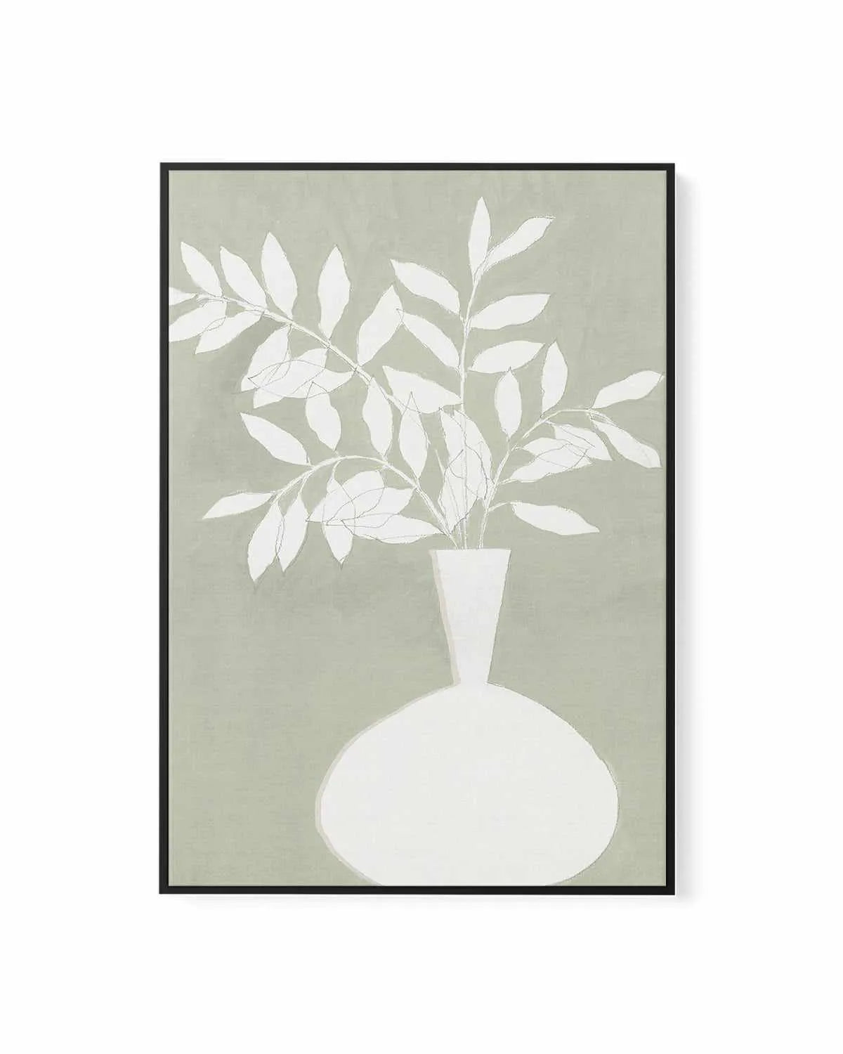 Sage Vase II | Framed Canvas Art Print from Olive et Oriel where you can shop wallpaper and artworks online