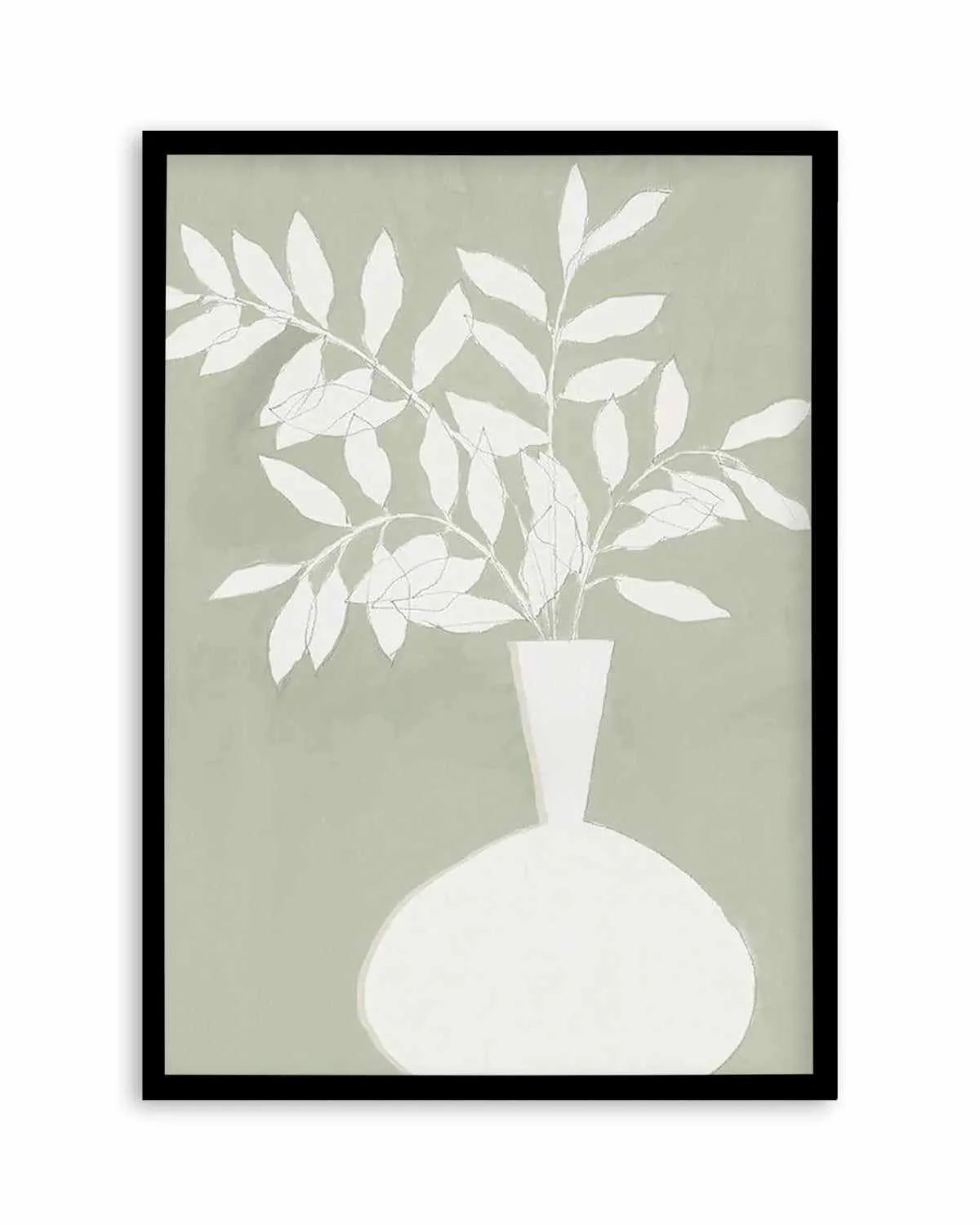 Sage Vase II Art Print from Olive et Oriel where you can shop wallpaper and artworks online