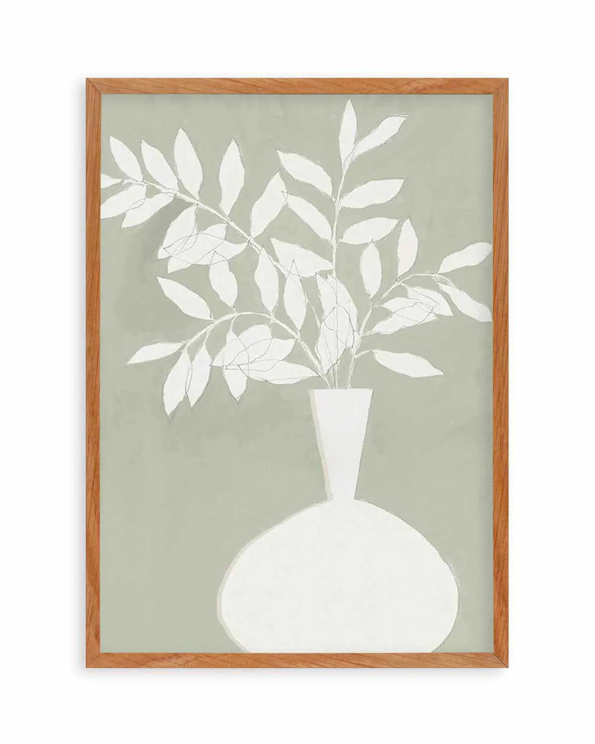 Sage Vase II Art Print from Olive et Oriel where you can shop wallpaper and artworks online