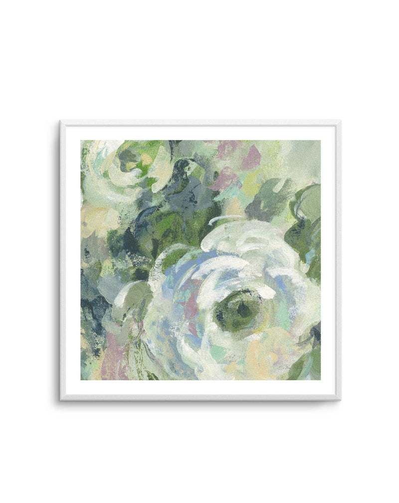 Sage and Lavender Peonies II Light | Art Print