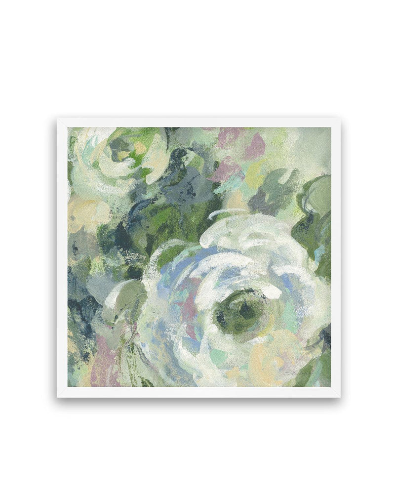 Sage and Lavender Peonies II Light | Art Print