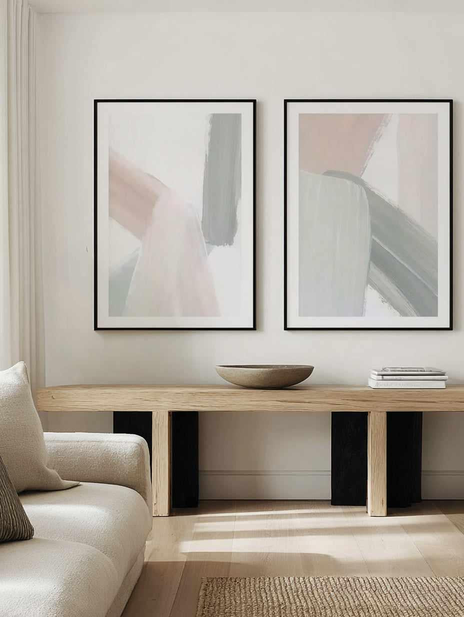 Sage Flow I & II Art Print Set of 2 | Matching Wall Art from Olive et Oriel where you can shop wallpaper and artworks online