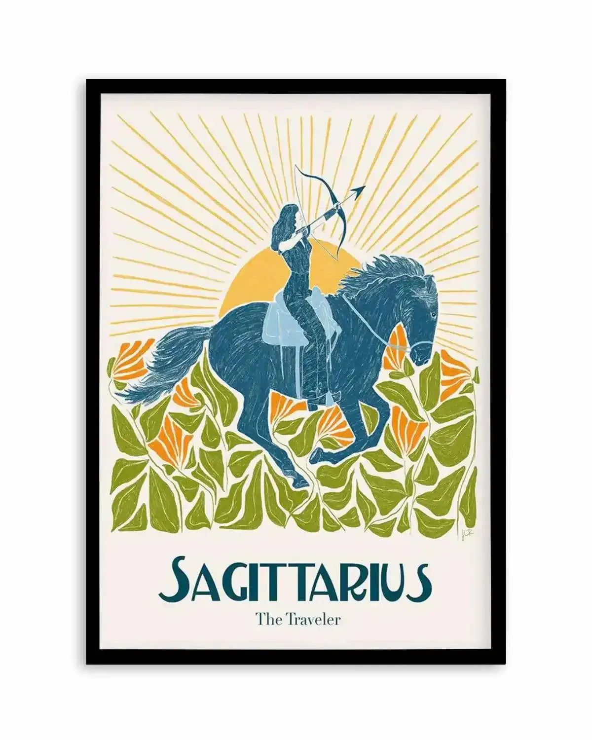 Sagittarius By Jenny Liz Rome Art Print from Olive et Oriel where you can shop wallpaper and artworks online