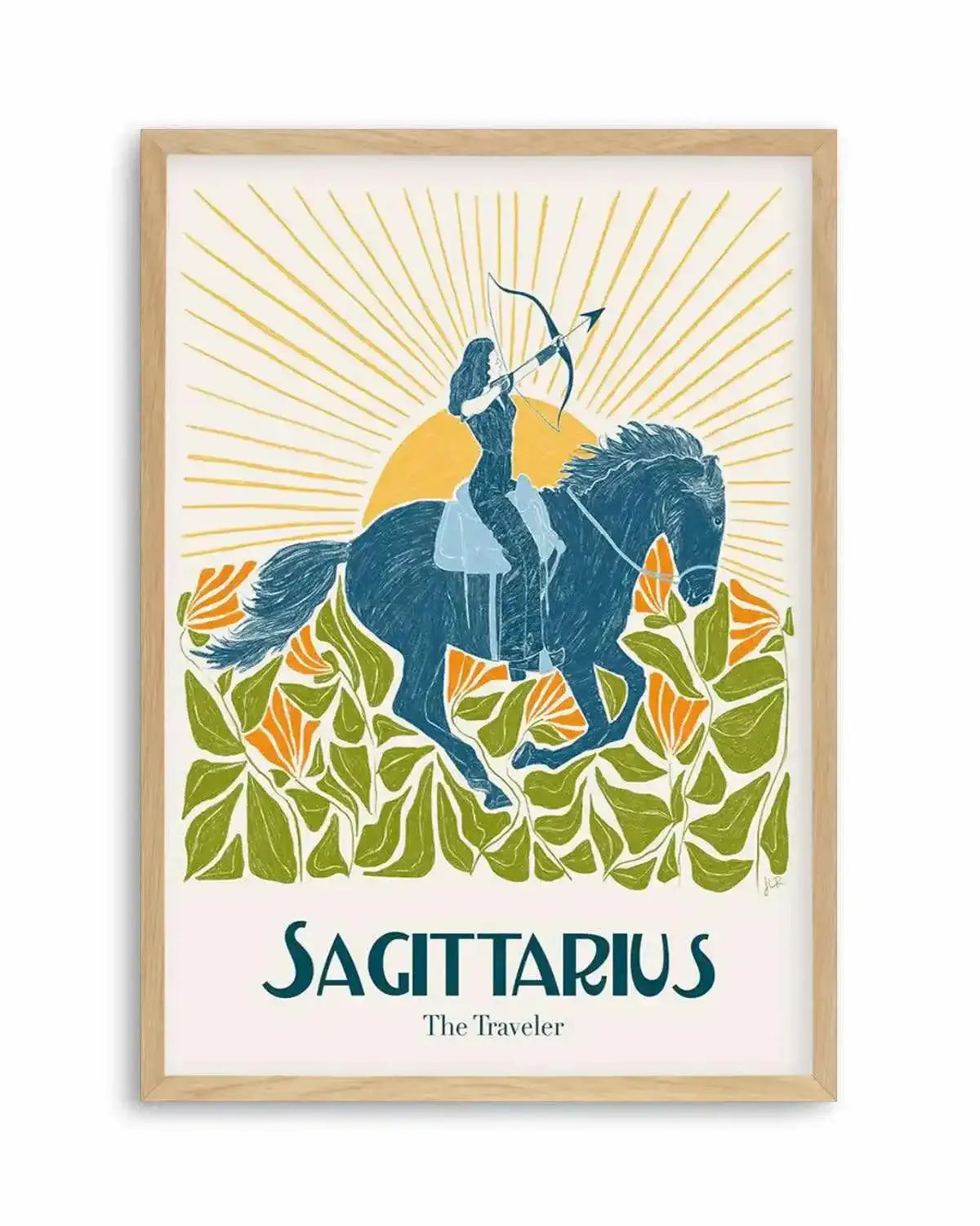 Sagittarius By Jenny Liz Rome Art Print from Olive et Oriel where you can shop wallpaper and artworks online