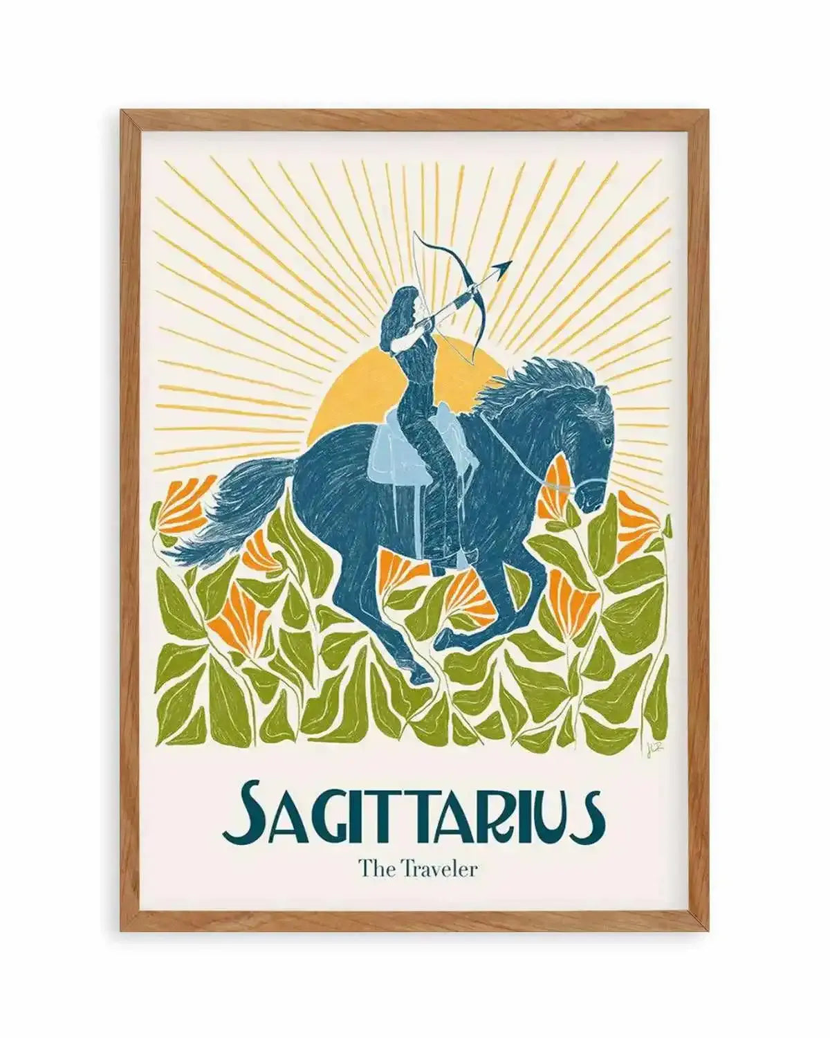 Sagittarius By Jenny Liz Rome Art Print from Olive et Oriel where you can shop wallpaper and artworks online