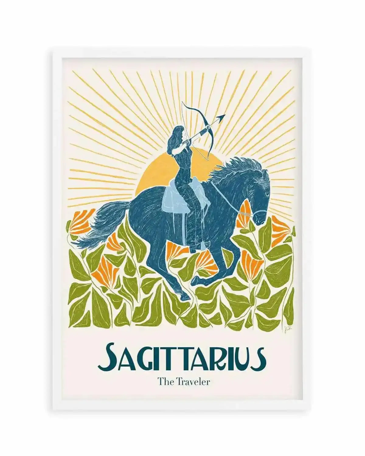Sagittarius By Jenny Liz Rome Art Print from Olive et Oriel where you can shop wallpaper and artworks online