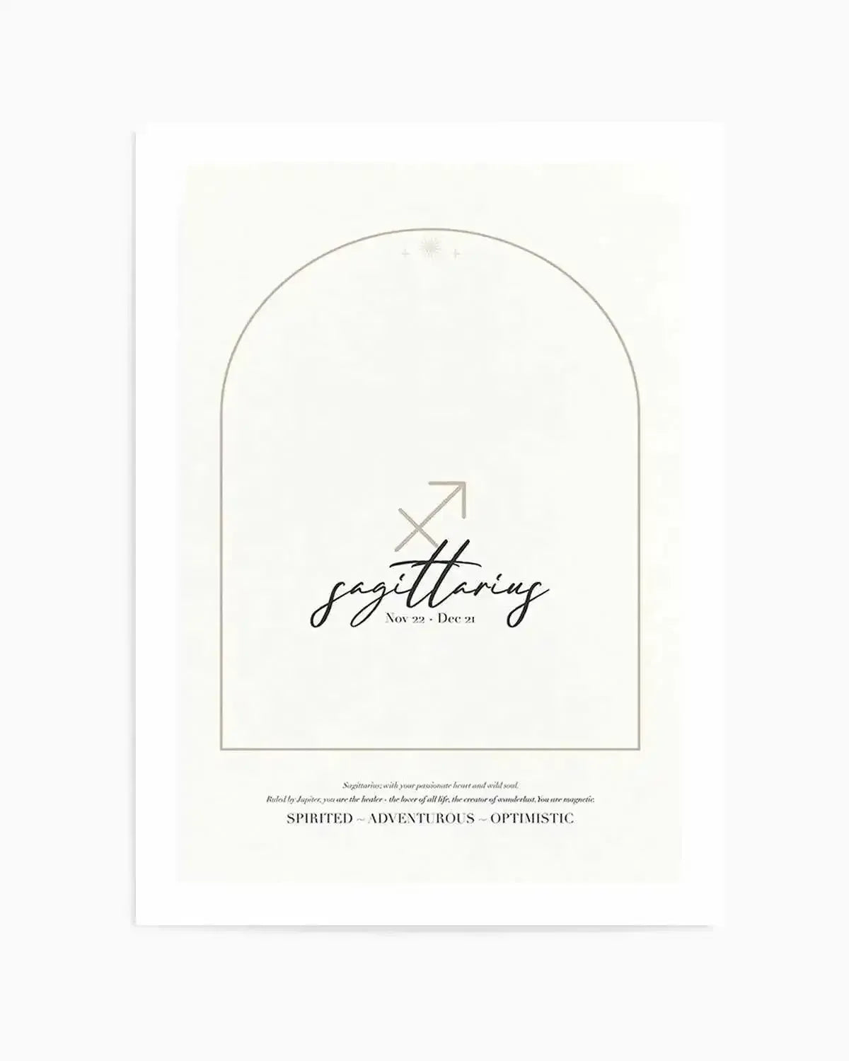 Sagittarius Star Sign Art Print from Olive et Oriel where you can shop wallpaper and artworks online