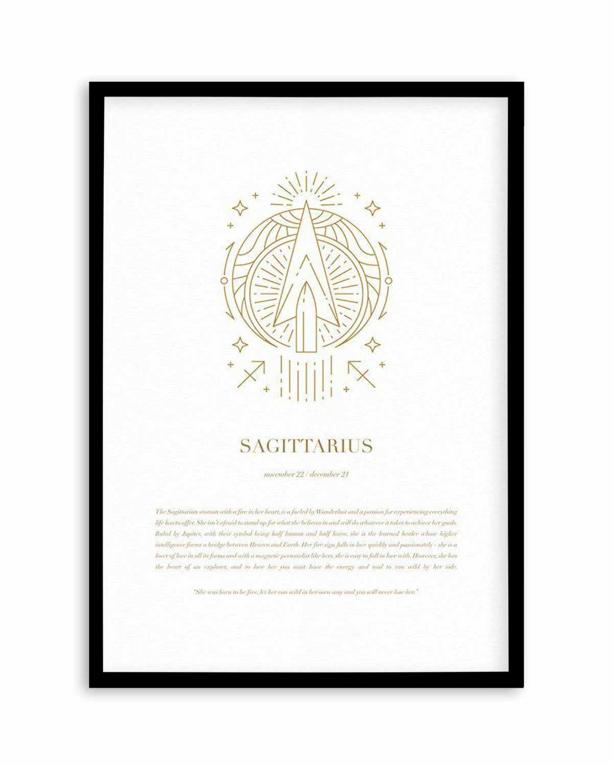 Sagittarius | Celestial Zodiac Art Print