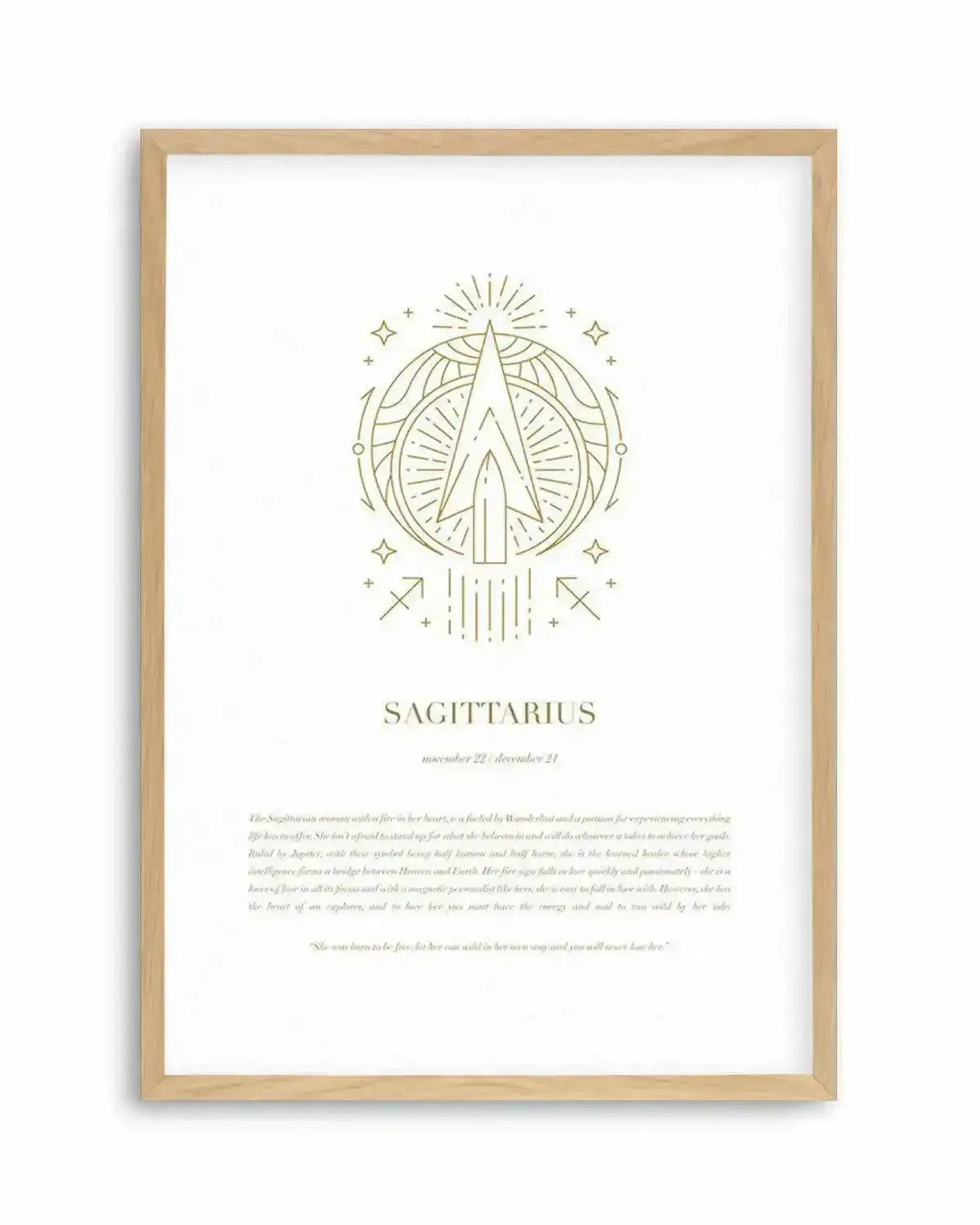 Sagittarius | Celestial Zodiac Art Print from Olive et Oriel where you can shop wallpaper and artworks online