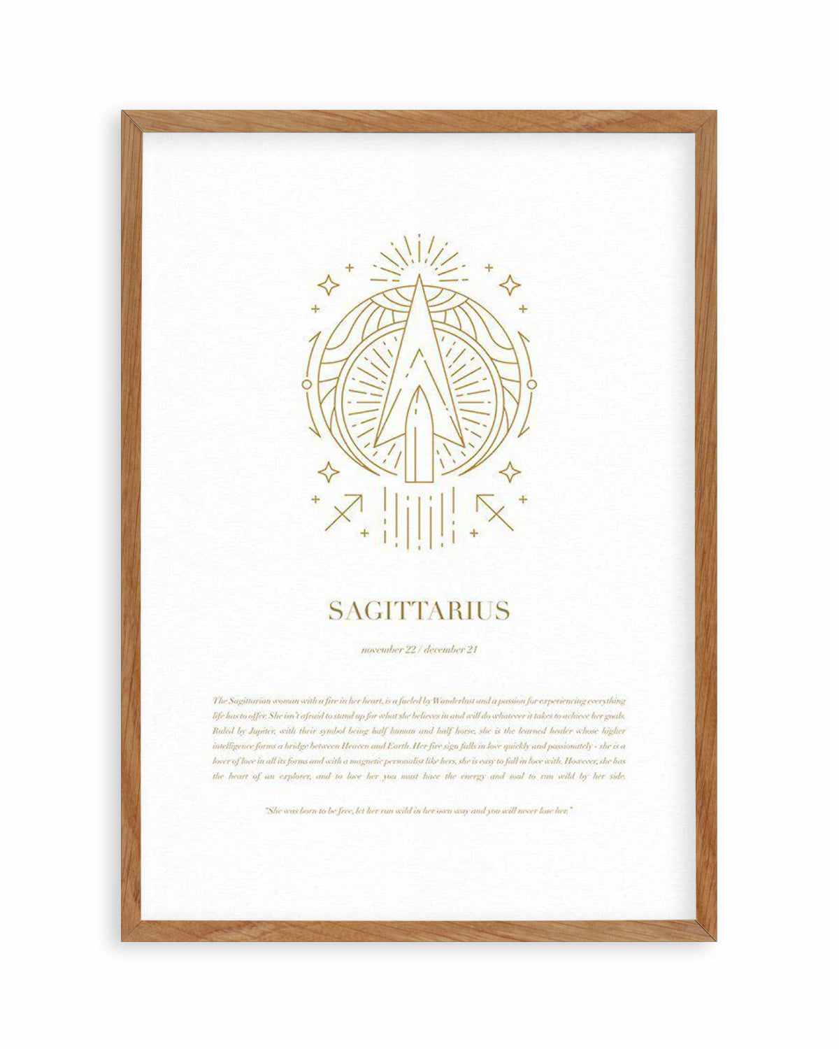 Sagittarius | Celestial Zodiac Art Print