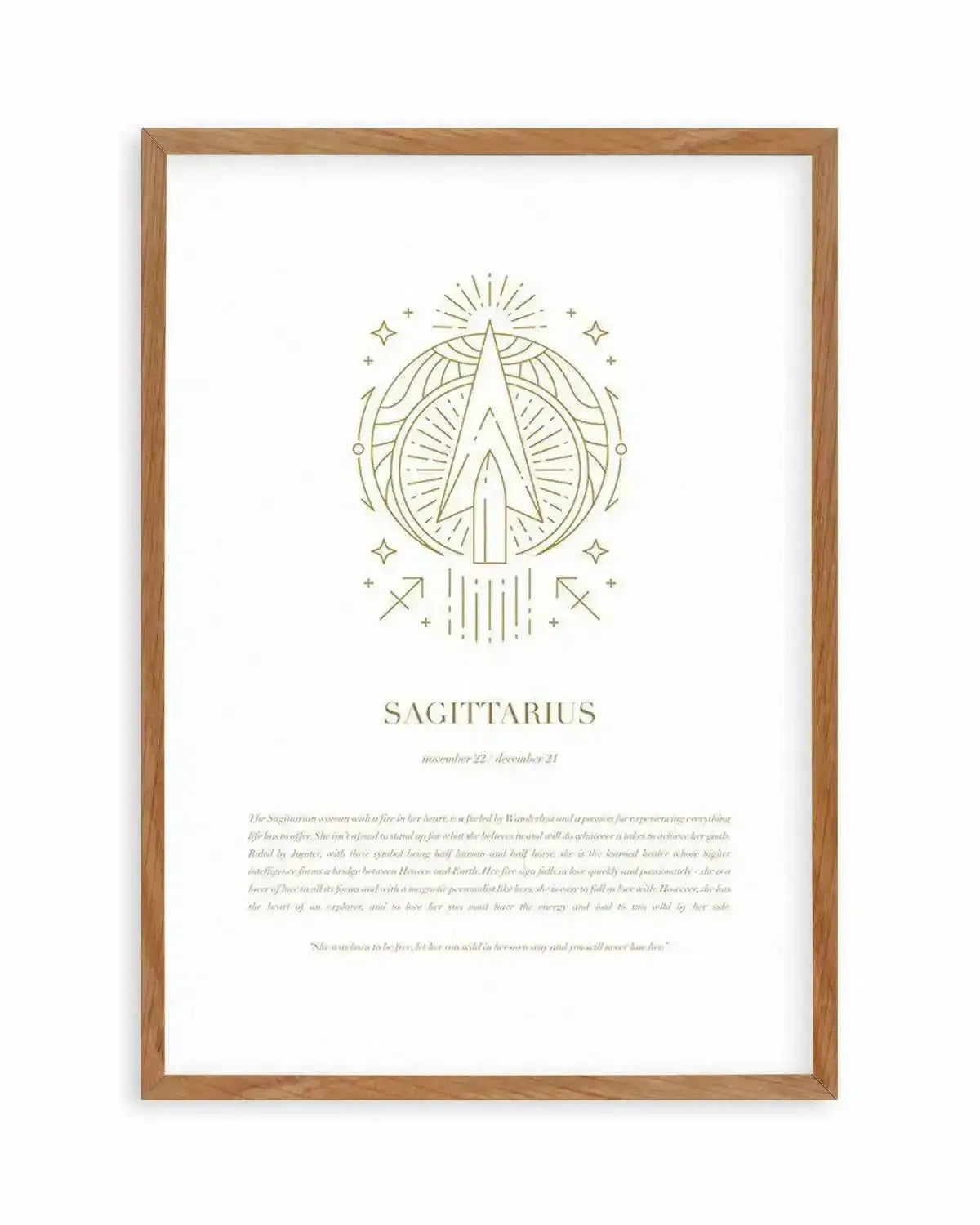 Sagittarius | Celestial Zodiac Art Print from Olive et Oriel where you can shop wallpaper and artworks online